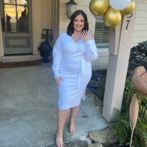 White Sweater Dress